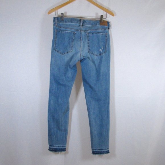 Aeropostale Womens Distress Ankle Jegging Blue Jeans Size 12 Pre-owned G… - Picture 2 of 8